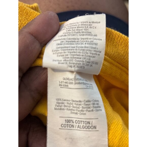 University Of New Haven 100th Anniversary T-Shirt 2XL Gildan Ultra Cotton Yellow - Picture 10 of 11